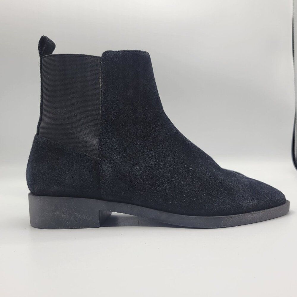 & Other Stories Black Suede Ankle Chelsea Boots Size 37 US 7